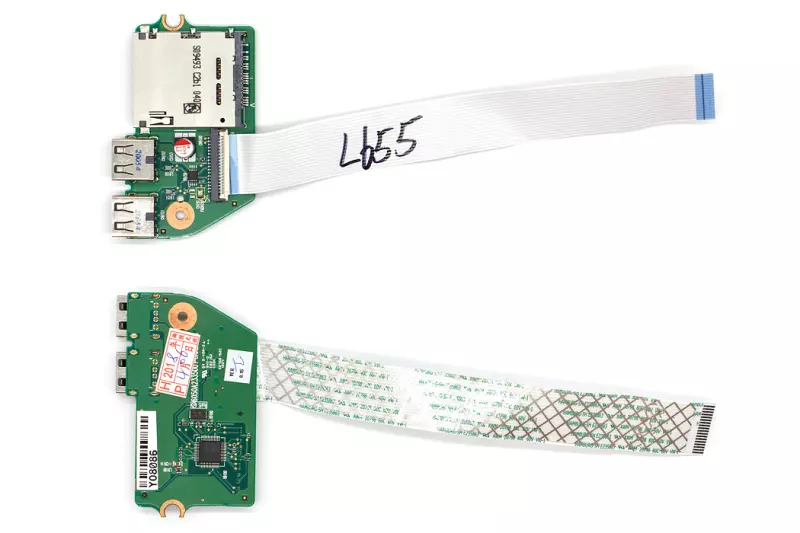 Toshiba Satellite L650, L655 használt USB/Kártyaolvasó panel kábellel (6050A2335001, V000211010)
