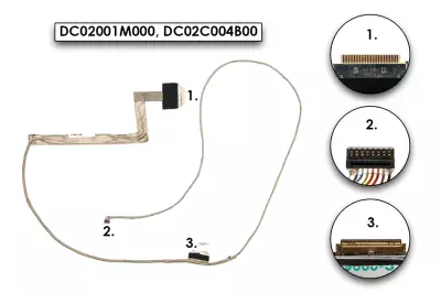 Lenovo IdeaPad P500, Z500, Z510 gyári új LCD kábel (DC02001M000, DC02C004B00)
