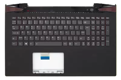 Lenovo IdeaPad Y50-70, Y50-80 gyári új fekete-piros háttér-világításos norvég billentyűzet modul + touchpad (5CB0F78868)