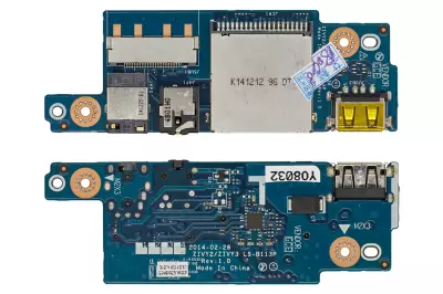 Lenovo IdeaPad Y50-70, Y50-80 használt USB/Audio/Kártyaolvasó panel (LS-B113P, 5C50F78807)