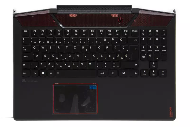 Lenovo Legion Y720-15IKB (Type 80VR) gyári új fekete-piros háttér-világításos magyar billentyűzet modul touchpaddal (5CB0N67222)