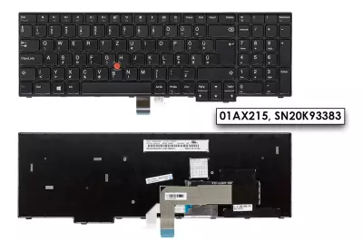 Lenovo ThinkPad Edge E570, E575 gyári új magyar billentyűzet trackpointtal (01AX215)