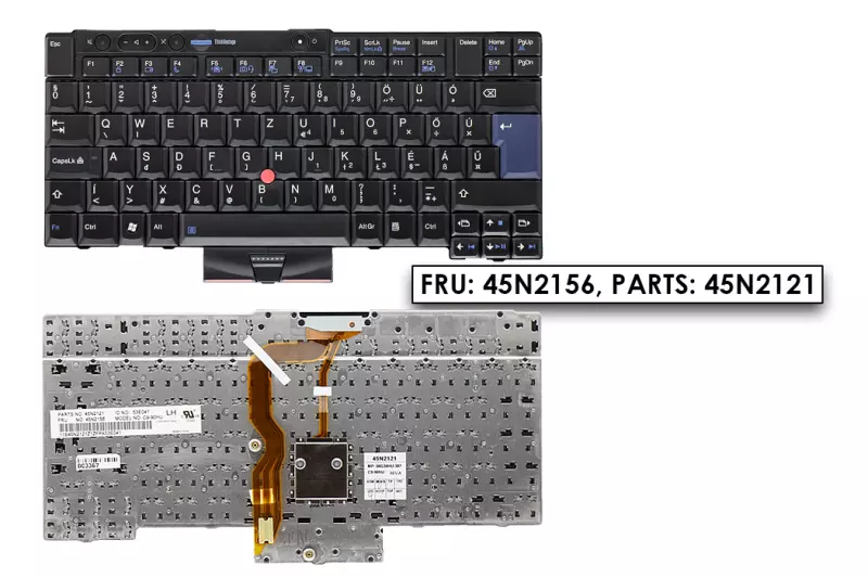Lenovo ThinkPad T400s, T410, X220 gyári új magyar billentyűzet (45N2156)
