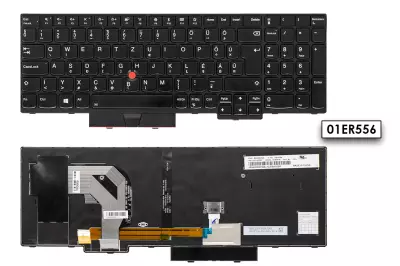 Lenovo ThinkPad T570, P51S gyári új magyar háttér-világításos billentyűzet trackpointtal (01ER556, SN20M07949, SN8361BL)