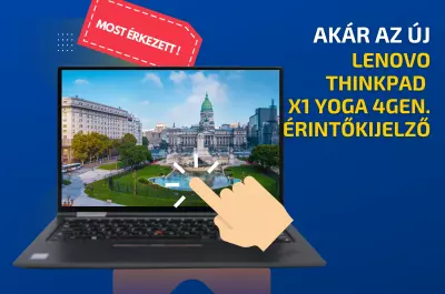 Lenovo ThinkPad X1 Yoga 4. generáció | 14 colos 4K UHD érintőképernyő | Intel Core i7-8565U | 16GB memória | 1TB SSD | Windows 10 PRO + 2 év garancia!