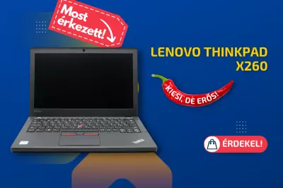 Lenovo ThinkPad X260 | 12,5 colos HD kijelző | Intel Core i5-6300U | 8GB memória | 256GB SSD | Windows 10 PRO + 2 év garancia!