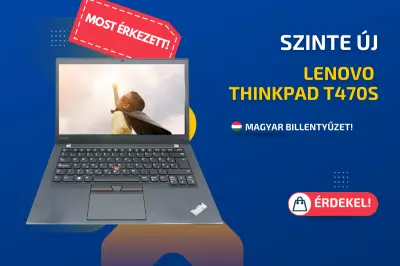 Lenovo ThinkPad T470 | 14 colos FULL HD kijelző | Intel Core i5-6300U | 8GB memória | 256GB SSD | MAGYAR BILLENTYŰZET | Windows 10 PRO + 2 év garancia!