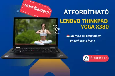 Lenovo ThinkPad Yoga x380 | 13,3 colos FULL HD érintőkijelző | Intel Core i5-8250U | 16GB memória | 256GB SSD | MAGYAR BILLENTYŰZET | Windows 10 PRO + 2 év garancia!