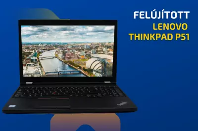 Lenovo ThinkPad P51 | 15,6 colos FULL HD kijelző | Intel Core i7-7820HQ | NVIDIA Quadro M1200 4GB | 16GB RAM | 512GB SSD | Magyar billentyűzet | Windows 10 PRO + 2 év garancia!