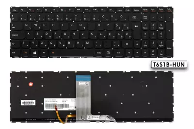 Lenovo IdeaPad Yoga 500-15ISK fekete magyar laptop billentyűzet