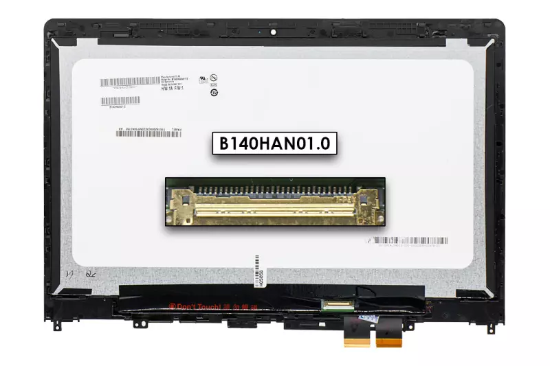 Lenovo Yoga 510-14ISK, Flex 4-1470 gyári új fényes 14.0' FHD (1920x1080) eDP IPS Slim kijelző modul (5D10L45870)