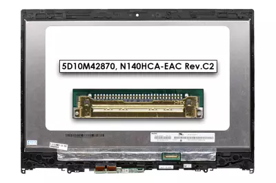 Lenovo Yoga 520-14IKB, Flex 5-1470 gyári új fényes 14.0'' FHD (1920x1080) eDP IPS Slim kijelző modul (5D10N45602)