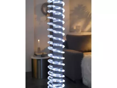 Livarno Home Elegáns LED Dekorációs Fényfüzér Fénykábel, 11,5 méter hosszú, 6 órás időzítővel, kültéri és beltéri használatra. - Hideg fehér
