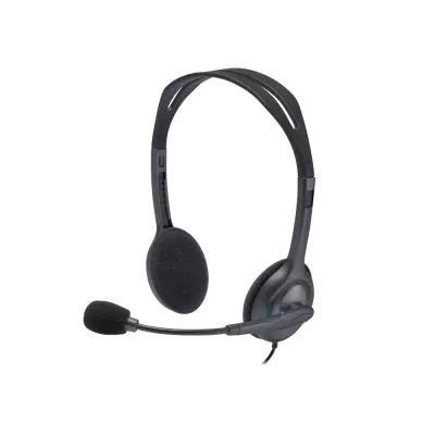 Logitech H111 Sztereó Headset - Fejhallgató Mikrofonnal (981-000593)