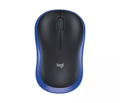 Logitech m185 USB kék optikai vezeték nélküli egér (910-002239)