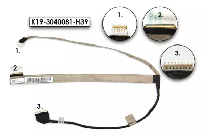 MSI GP70, GE70 gyári új LCD kijelző kábel (K19-3040081-H39)