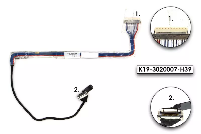 MSI Megabook MS-1058, S260, S270, S271 (12.1 inch) gyári új kijelző kábel (K19-3020007-H39)