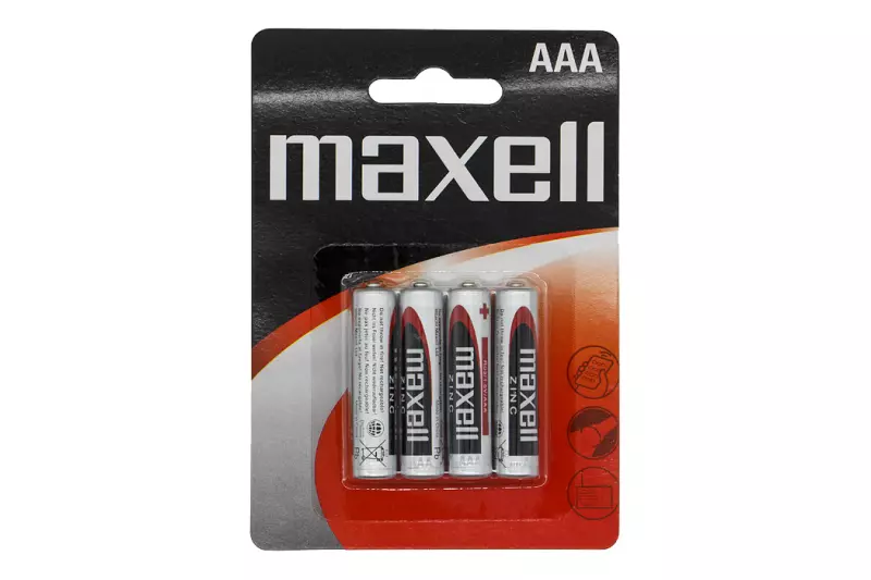 Maxell R-03 1.5V AAA nem újratölthető 4 darabos elem (cink) szett