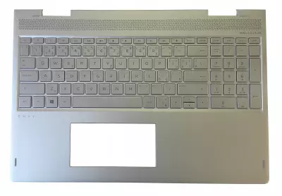 HP Envy X360 15-BP100, 15T-BP100, 15M-BP100 sorozathoz gyári új cseh ezüst háttér-világításos billentyűzet modul (UMA) (934640-FL1)