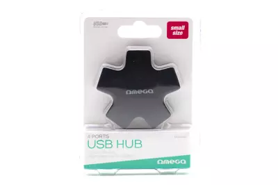 Omega USB HUB 4db USB 2.0 porttal (OUH24SB)