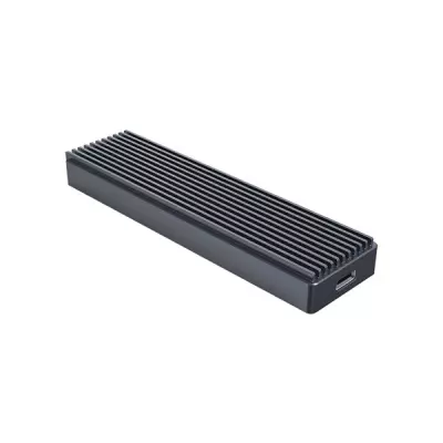 Orico M.2 NVME SSD külső alumínium ház USB-C (TYPE-C) és USB 3.1 kábellel (Támogatott SSD méret: 2230, 2242, 2260, 2280) (M2PJ-C3-SV-BP)