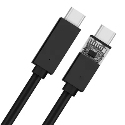 PLATINET USB-C to USB-C 1 méter összekötő kábel, 100W 20V 5A, gyorstöltés 480Mbps (PUCC5A1B)