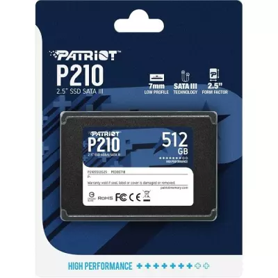 Patriot 512GB SSD meghajtó P210 | 3 év garancia! 
