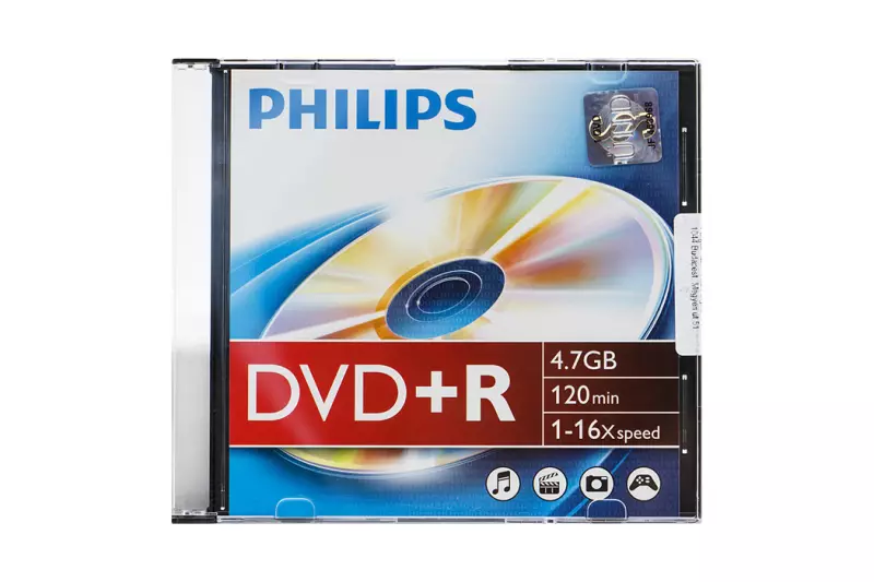 Philips DVD+R lemez 4.7GB 16x slim tok, PH922289