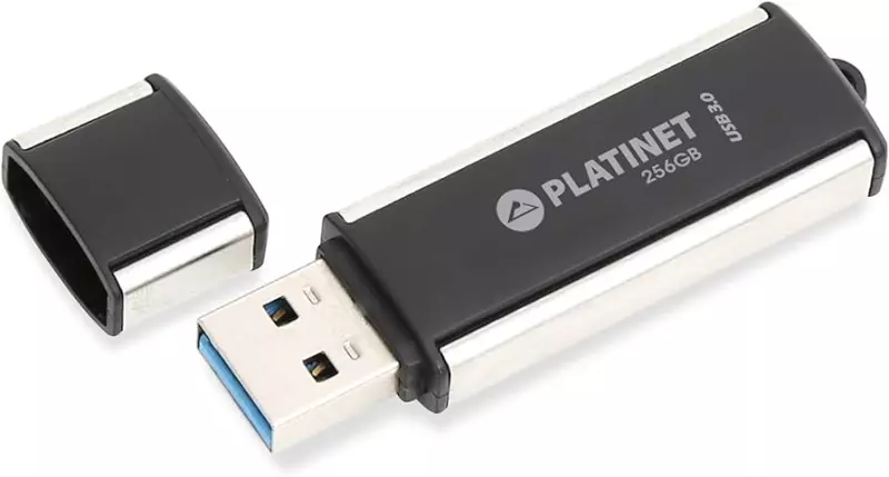 Platinet 256GB Pendrive | USB 3.2 | Fekete-Ezüst (PMFU3256)