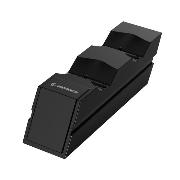 Rampage Gamepad töltő - RP-PS4 (Dokkoló 2x PS4 kontroller töltéséhez, fekete) (37089)