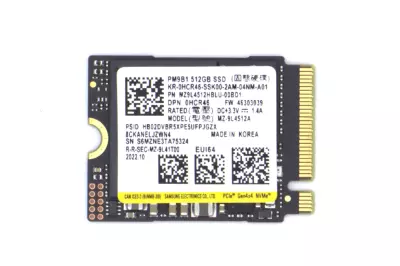 SAMSUNG PM9B1 512GB (2230) PCIe NVME SSD kártya (0HCR46)
