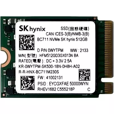 SK hynix 512GB BC511 M.2 PCIe NVME SSD meghajtó kártya, (2230) (HFM512GD3GX013N) | 3 év garancia