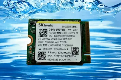 SK hynix 512GB BC901 M.2 Gen4 x4 NVME SSD meghajtó kártya, (2230) | Olvasás: 4800 MB/s, Írás: 4400 MB/s