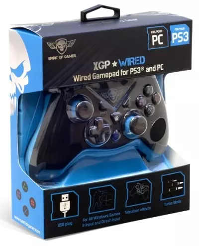 Spirit of Gamer XGP Wired Blue USB vezetékes kontroller, gamepad (SOG-WXGP)