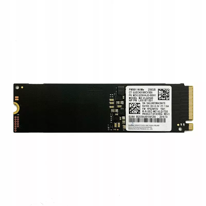 Samsung 256GB M.2 PM991 NVMe PCIe SSD meghajtó, (2280) (MZ-VLQ2560)