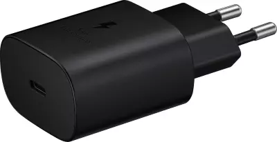 Samsung Galaxy 25W Gyors Töltő USB-C, Fekete, Kábel Nélkül (EP-TA800NBEGEU)