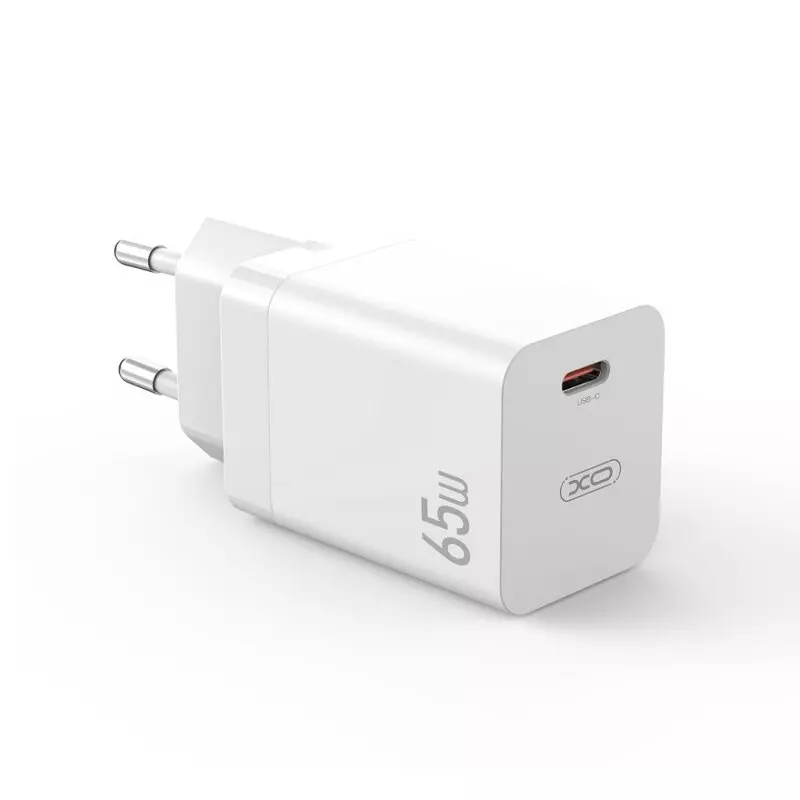 Apple 65W GaN Gyorstöltő + Kábel USB-C to USB-C (Type-C) 1 méter, Fehér (MKU63ZM/A)