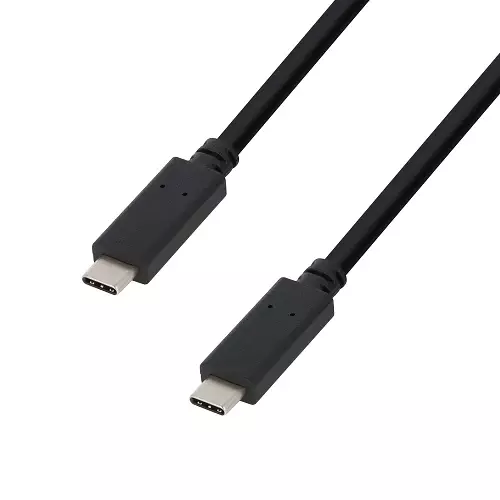 Samsung Galaxy S10, S20, S21, S22, S23, S24 USB-C to USB-C Töltőkábel kábel 1m, fekete