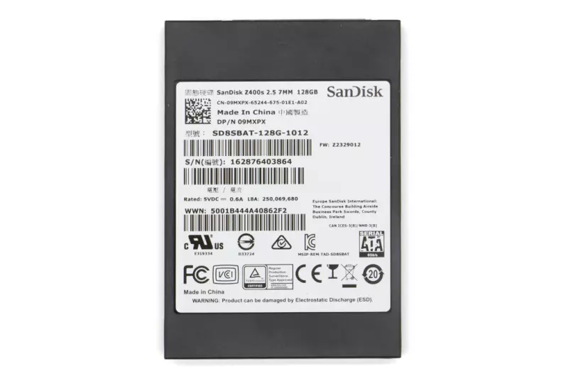 SanDisk 128GB SATA III, használt SSD meghajtó, SD8SBAT-128G-1012