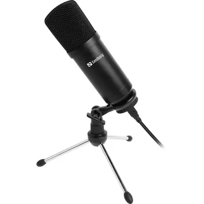 Sandberg Asztali Mikrofon - Streamer USB Desktop Microphone (126-09)