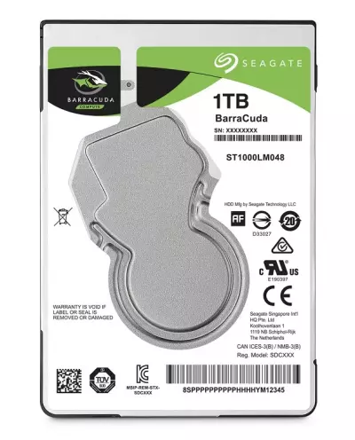 Seagate BarraCuda 1TB 2.5 inch SATA3 laptop winchester, HDD ST1000LM048, (128MB cache, 7mm)