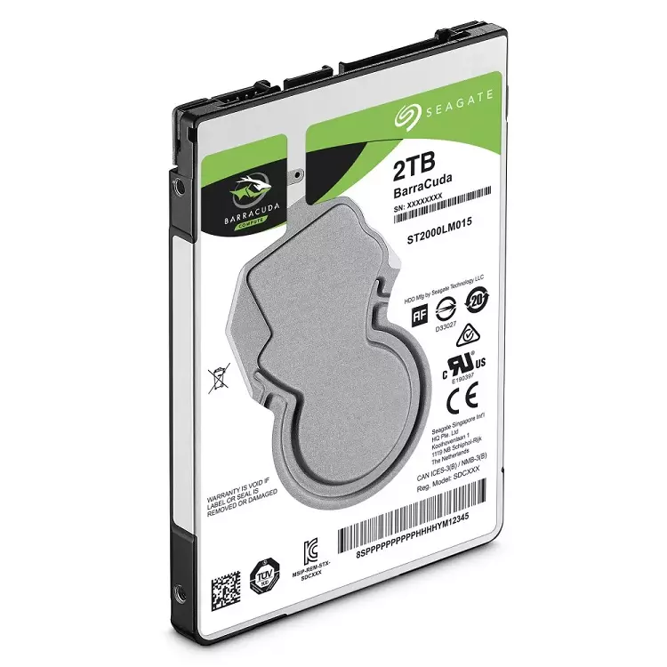 Seagate BarraCuda 2TB 2.5 inch SATA3 laptop winchester, HDD ST2000LM015, (128MB cache, 7mm)