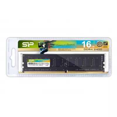 Silicon Power 16GB DDR4 2400MHz Desktop PC LONG DIMM memória modul, (SP016GBLFU240X02)