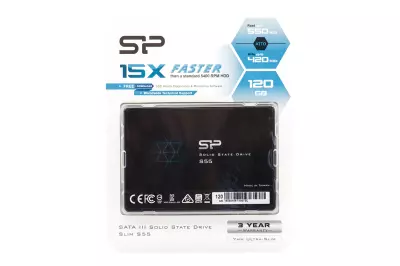Silicon Power S55 120GB SSD meghajtó (SP120GBSS3S55S25) | 3 év garancia! | Ingyenes beszereléssel!