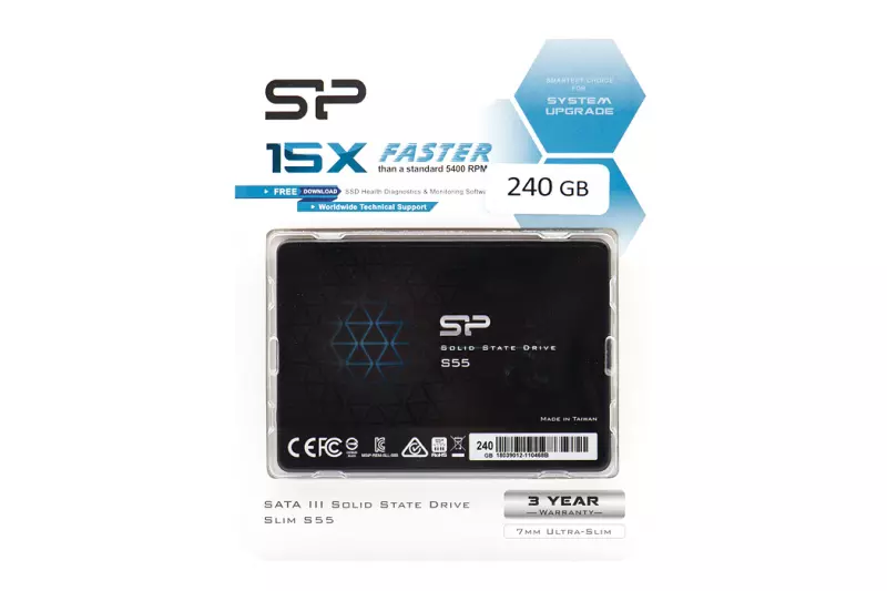 Silicon Power S55 240GB SSD meghajtó (SP240GBSS3S55S25) | 3 év garancia! | Ingyenes beszereléssel!