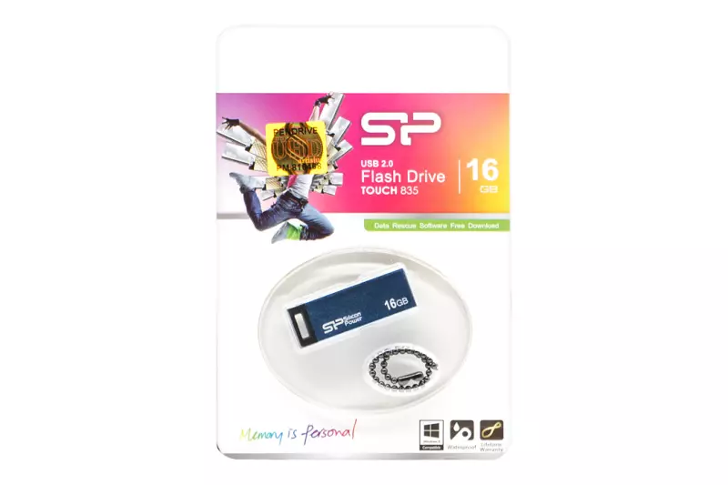 Silicon Power Touch 835 16GB USB 2.0 Kék pendrive (SP016GBUF2835V1B)