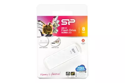 Silicon Power Ultima U03 8GB USB 2.0 Fehér pendrive (SP008GBUF2U03V1W)