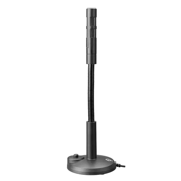 Snopy Multimédia Talpas Asztali Mikrofon (3,5 Jack csatlakozó; 1,18m kábel; állvány, fekete) (SN-120M)