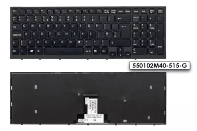 Sony VPC sorozat VPC-EB2M1E fekete UK angol laptop billentyűzet