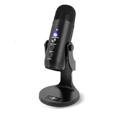 Spirit of Gamer Mikrofon - EKO 700 (USB, Cardioid, Beépített Jack csatlakozó, zajszűrés, fekete) (MIC-EKO700)